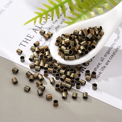 Brass Crimp Beads KK-S068-AB-LF-1