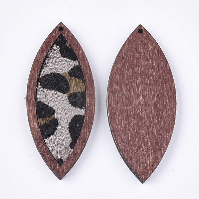 Eco-Friendly Cowhide Leather Big Pendants X-FIND-S301-34C-01-1