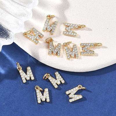 SHEGRACE Brass Micro Pave Clear Cubic Zirconia Pendants XGRQ29963-394G-M-1