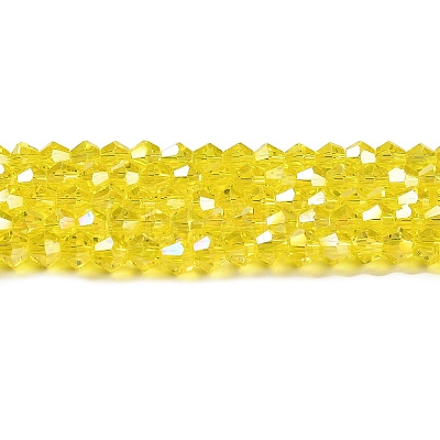 Transparent Electroplate Glass Beads Strands LS-GLAA-F029-2mm-A21-1