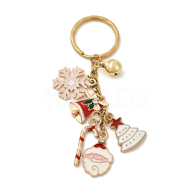 Alloy Enamel Brass Bell Keychains KEYC-TA00038-1