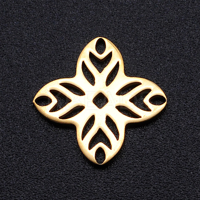 201 Stainless Steel Filigree Joiners Links STAS-S105-JN887-2-1