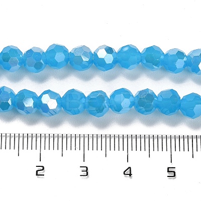 Imitation Jade Glass Beads Stands EGLA-A035-J6mm-B07-1