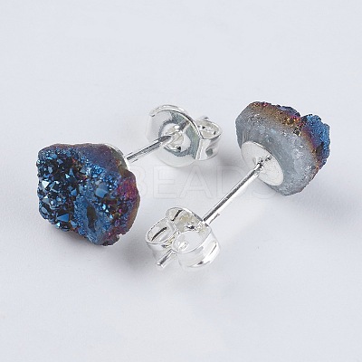 Brass Ear Stud Components EJEW-E222-C-03S-1