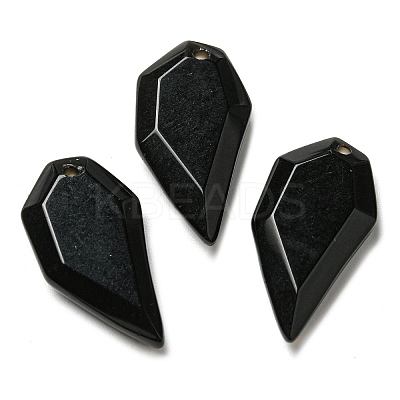 Natural Obsidian Pendants G-G052-A05-1