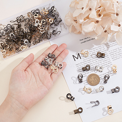 120Pcs 4 Colors Iron Ball Chain Connectors IFIN-AR0001-17-1