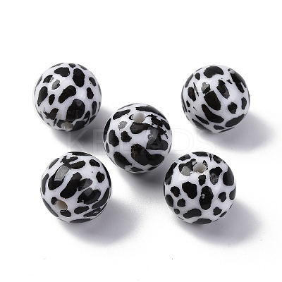 Opaque Acrylic Beads OACR-Q102-01F-1