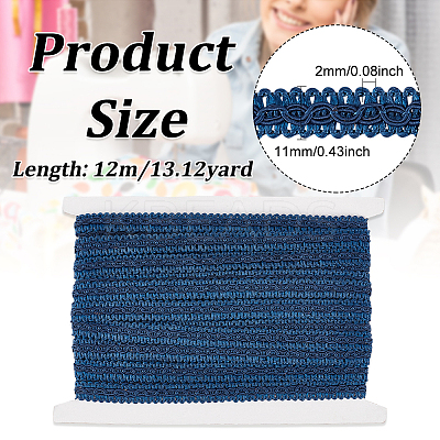 Polyester Braided Ribbons OCOR-WH0070-12C-1