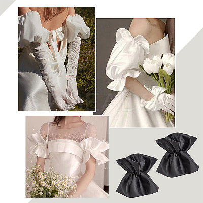 Polyester Detachable Puff Sleeves AJEW-WH0502-36-1