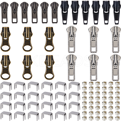 Alloy Replacement Zipper Sliders DIY-GF0009-31-1
