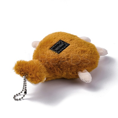 Cute Cartoon Plush Cloth Pendant Decoration HJEW-K048-01A-1