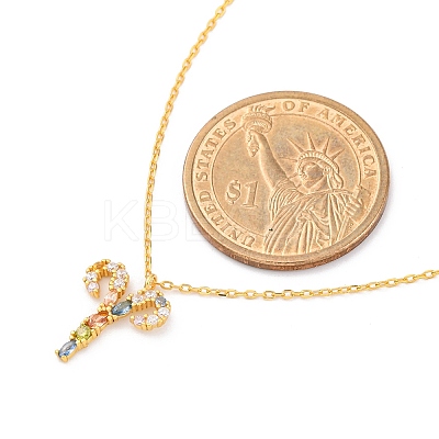925 Sterling Silver Colorful Cubic Zirconia Constellation Pendant Cable Chain Necklaces for Women STER-R009-01G-01-1