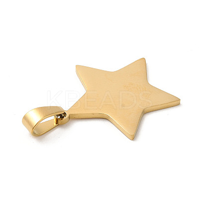 Ion Plating(IP) 304 Stainless Steel Pendants STAS-A086-06G-1