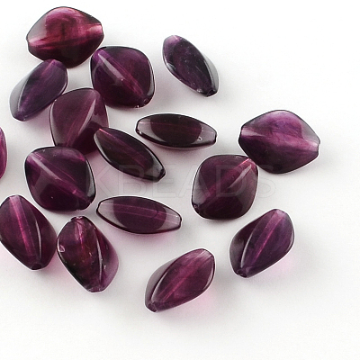 Rhombus Imitation Gemstone Acrylic Beads OACR-R037A-04-1