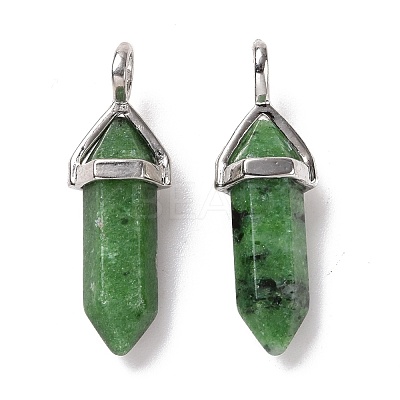 Natural Ruby in Zoisite Pointed Pendants G-K329-44P-1
