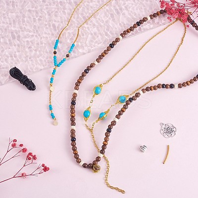 DIY Jewelry Bohemia Necklace Making Kits DIY-SZ0009-79-1