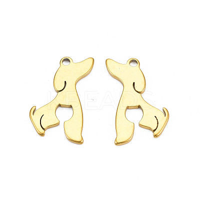 Ion Plating(IP) 201 Stainless Steel Pendants STAS-T063-178G-1