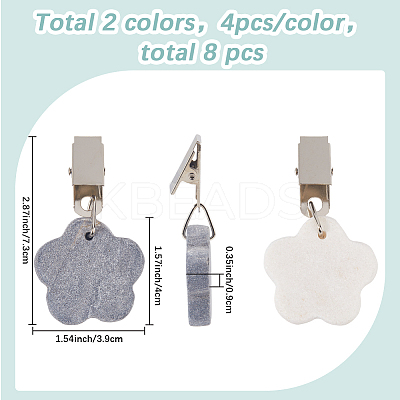 8Pcs 2 Colors Marble Tablecloth Weights AJEW-GF0011-84A-1