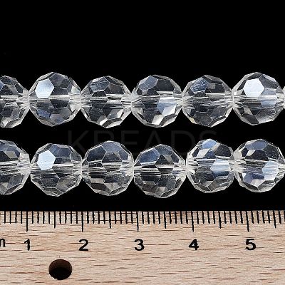 Electroplate Transparent Glass Beads Strands EGLA-A035-T10mm-A19-1
