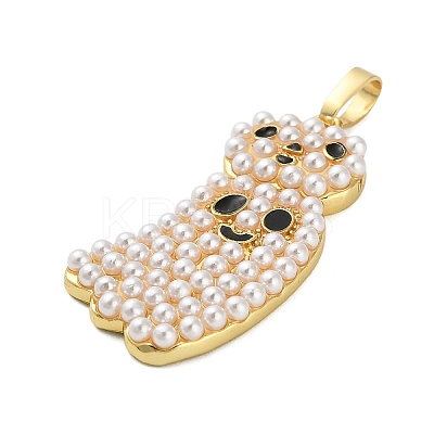 Halloween Brass Enamel Pendants KK-F915-02C-G-1