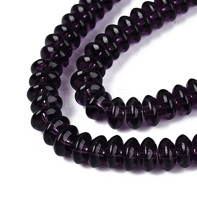 Transparent Glass Beads Strands GLAA-Q113-02A-A10-1