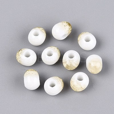 Handmade Crackle Porcelain Beads PORC-Q008-06A-02-1