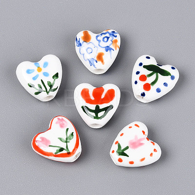 Handmade Porcelain Ceramic Beads PORC-T134-28M-1