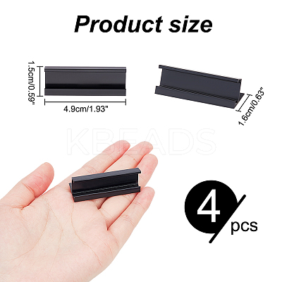 Aluminium Alloy Tabletop Sign Display Stands ODIS-WH0020-85A-01-1