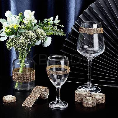 Glitter Glass Hotfix Rhinestone(Resin On The Back) DIY-WH0214-29-1