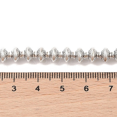 Tibetan Style Bicone Alloy Bead Strands X-TIBEB-O007-14-RS-1