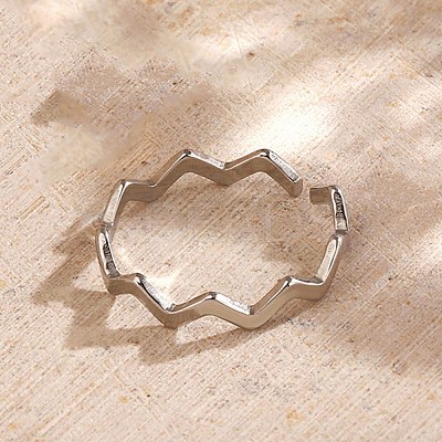 304 Stainless Steel Open Cuff Rings for Women RJEW-K303-08P-1