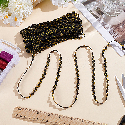 15 Yards Polyester Trim Sewing Lace OCOR-WH0070-174-1