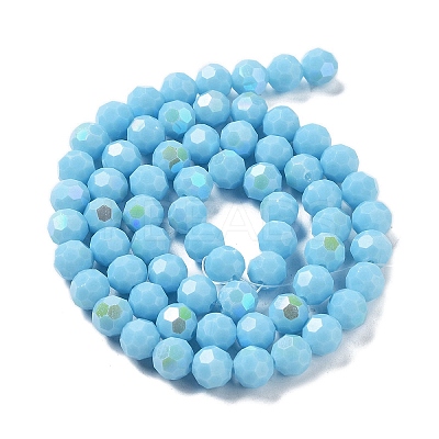 Opaque Glass Beads Strands EGLA-A035-P8mm-L08-1