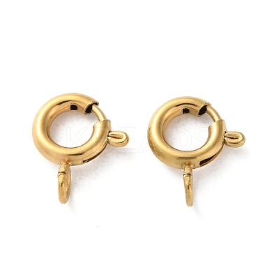 Ion Plating(IP) 304 Stainless Steel Spring Ring Clasps STAS-C114-04B-G-1
