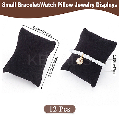 12Pcs Lint Bracelet/Watch Pillow Jewelry Displays BDIS-BBC0001-06B-1