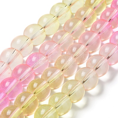 Baking Paint Transparent Glass Beads X1-DGLA-M001-10mm-05-1