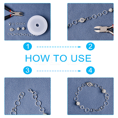 DIY Chain Necklaces Making Kits DIY-AR0001-55-1