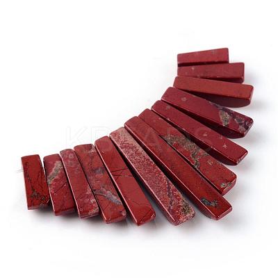 Natural Red Jasper Pendants Sets G-Q458-01E-1