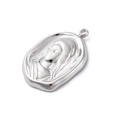 304 Stainless Steel Pendants STAS-S163-06A-P-1