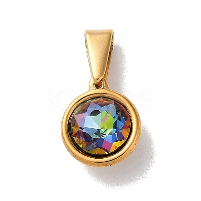 PVD Vacuum Plating 304 Stainless Steel Pendants STAS-C107-04G-06-1