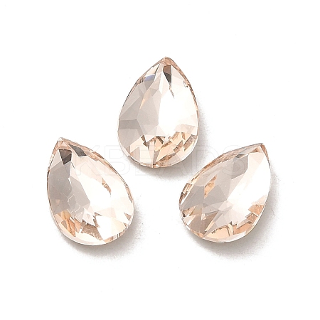 Glass Rhinestone Cabochons RGLA-P037-11B-D261-1