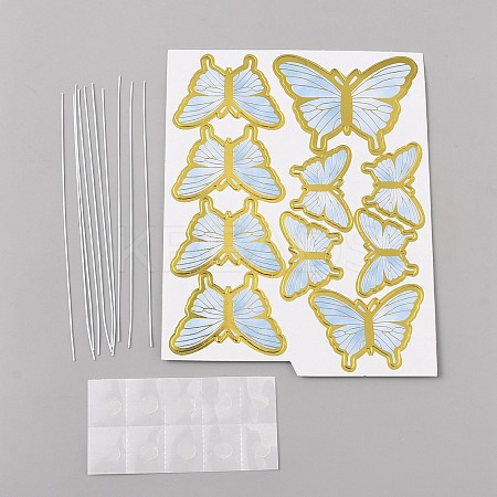Butterfly Cake Topper Sets DIY-WH0569-39A-01-1