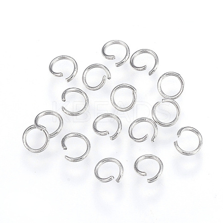 Tarnish Resistant 304 Stainless Steel Open Jump Rings A-STAS-F110-10P-1
