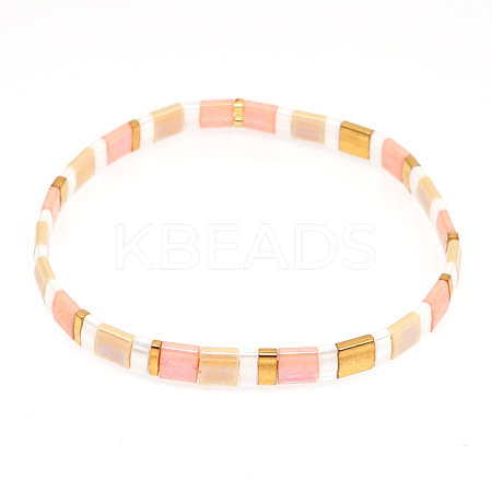 Bohemian Glass Seed Beaded Stretch Bracelets JM4508-9-1