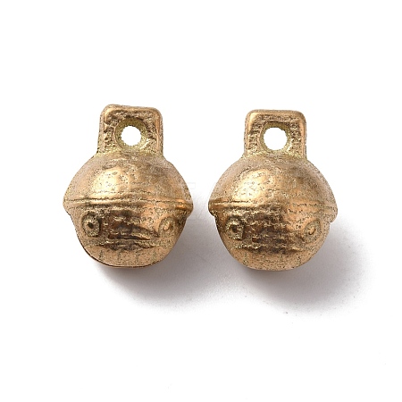 Brass Bell Pendants LS-KK-WH0056-01G-1