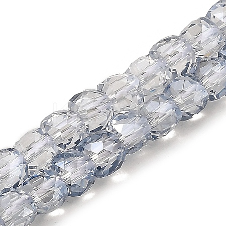 Electroplate Transparent Glass Beads Strands GLAA-C029-03B-03-1
