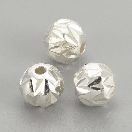 925 Sterling Silver Beads X-STER-S002-09-8mm-1