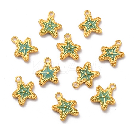 Alloy Enamel Pendants ENAM-B056-08G-1