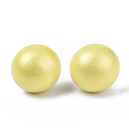Pearlized Half Round Schima Wood Earrings for Girl Women EJEW-N048-001-13-1