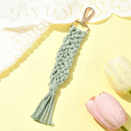 Hand-woven Cotton Pendant Decoration HJEW-YW00039-05-1